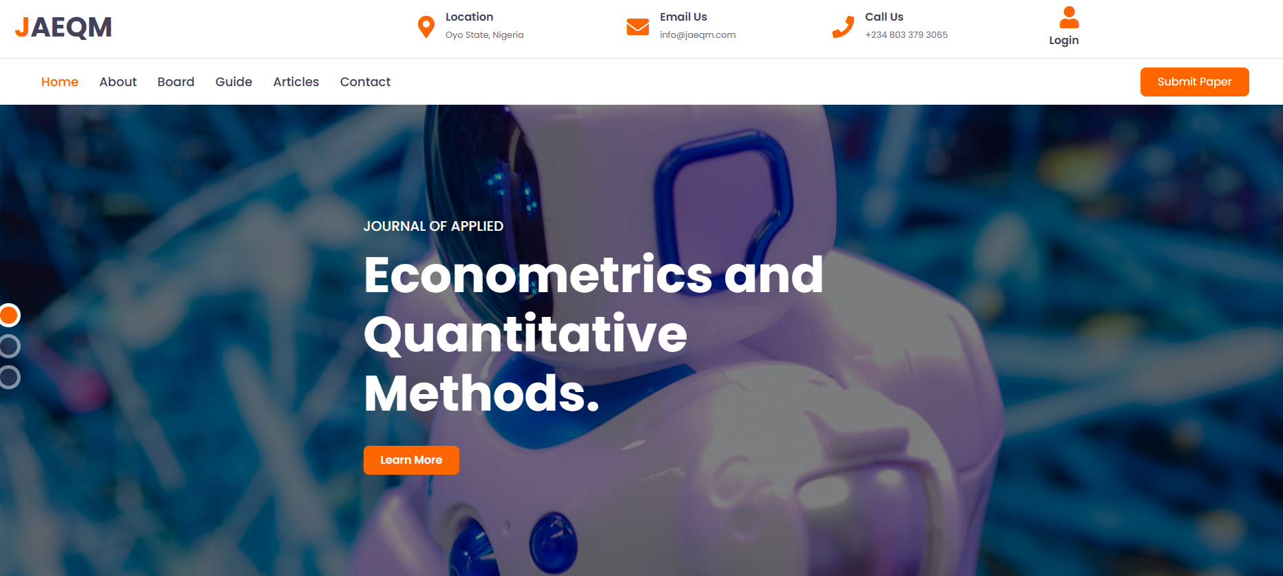 Journal of Applied Econometrics & Quantitative Methods (JAEQM)