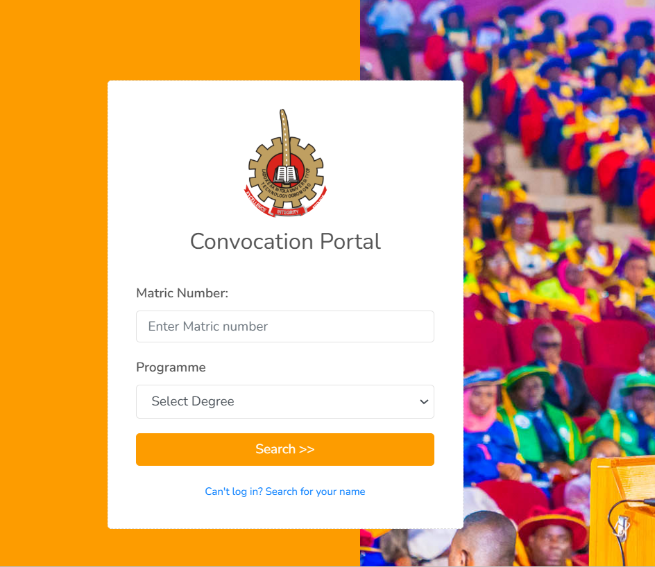 LAUTECH Convocation Portal